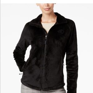 North Face black fleece zip jacket